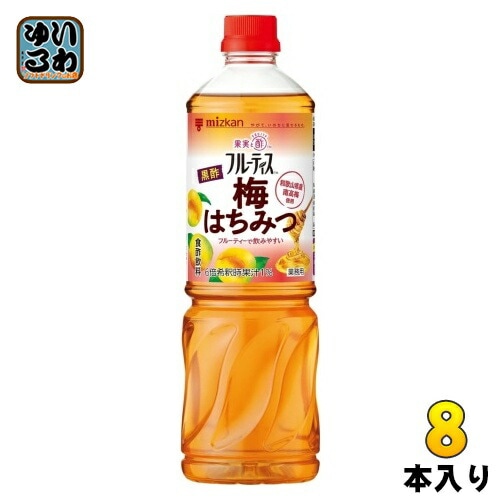 ミツカン フルーティス 黒酢 梅はちみつ 業務用 6倍濃縮タイプ 1000ml ペットボトル 8本 (1本入×8 まとめ買い) 食酢飲料 希釈用 ビネガードリンク 飲むお酢