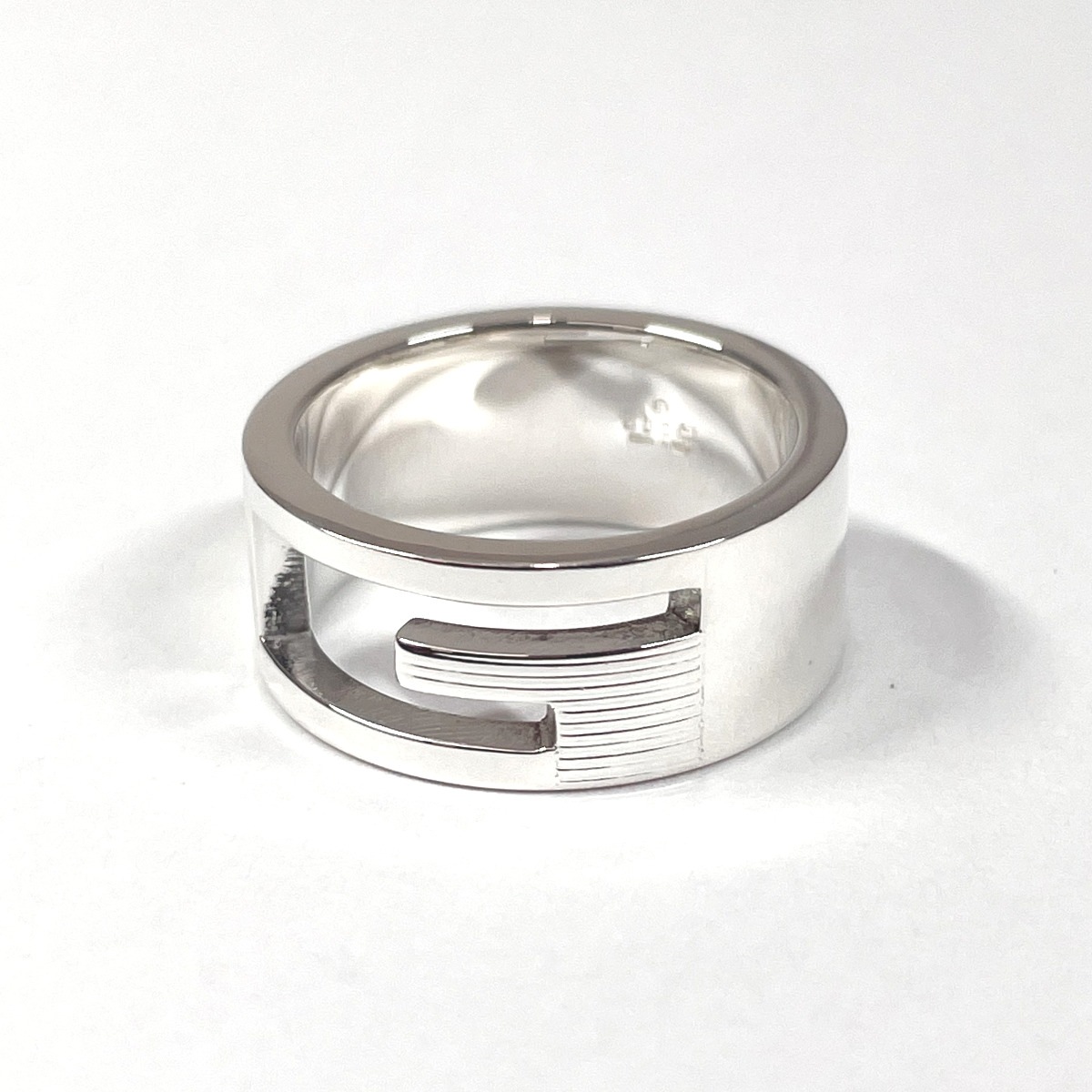 ブランデッド カットアウトG リング指輪 シルバー シルバー925 9.5号 ユニセックス