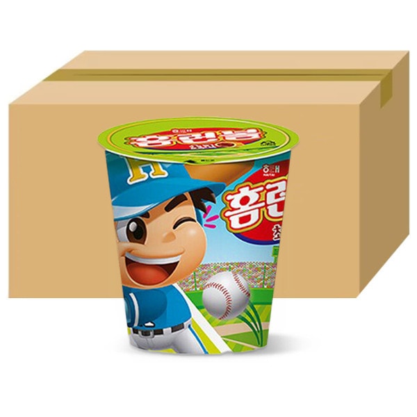 ヘテ ホームランボールカップ チョコ51gX24個(1箱)