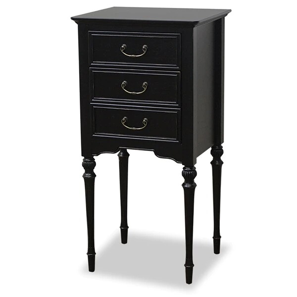 電話台 コンソール 引出し付 アンティーク調 ノワール 幅40cm 開梱設置