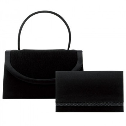 良品工房 日本製サテンフォーマルバッグ(袱紗付) B116-131 5470-555