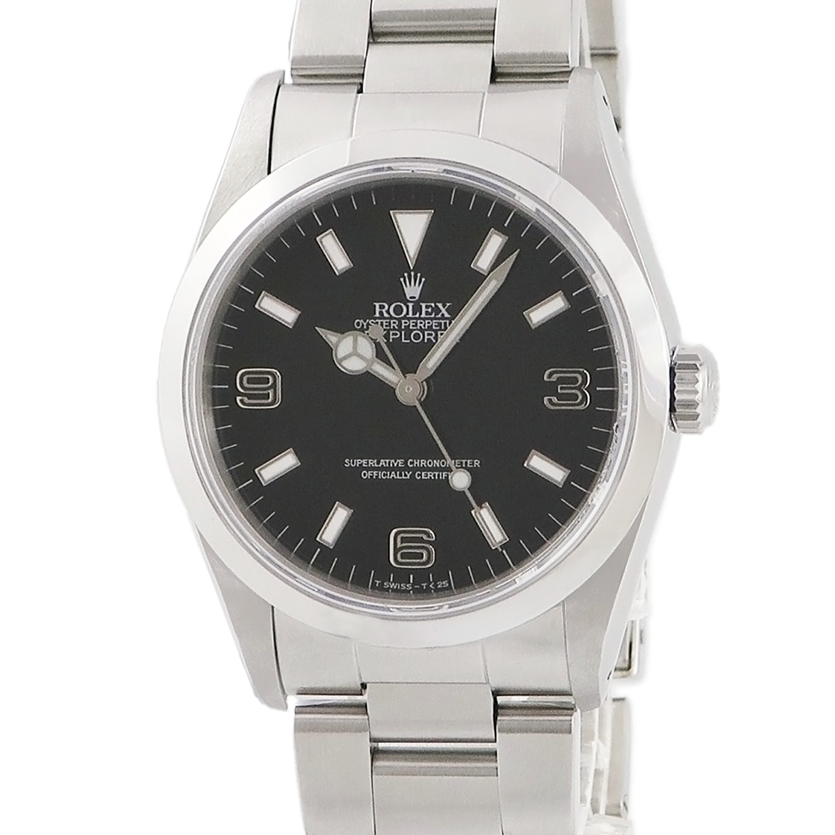 エクスプローラー 1 14270 E番 自動巻き メンズ E番 ブラックアウト シルバーレター 3年保証