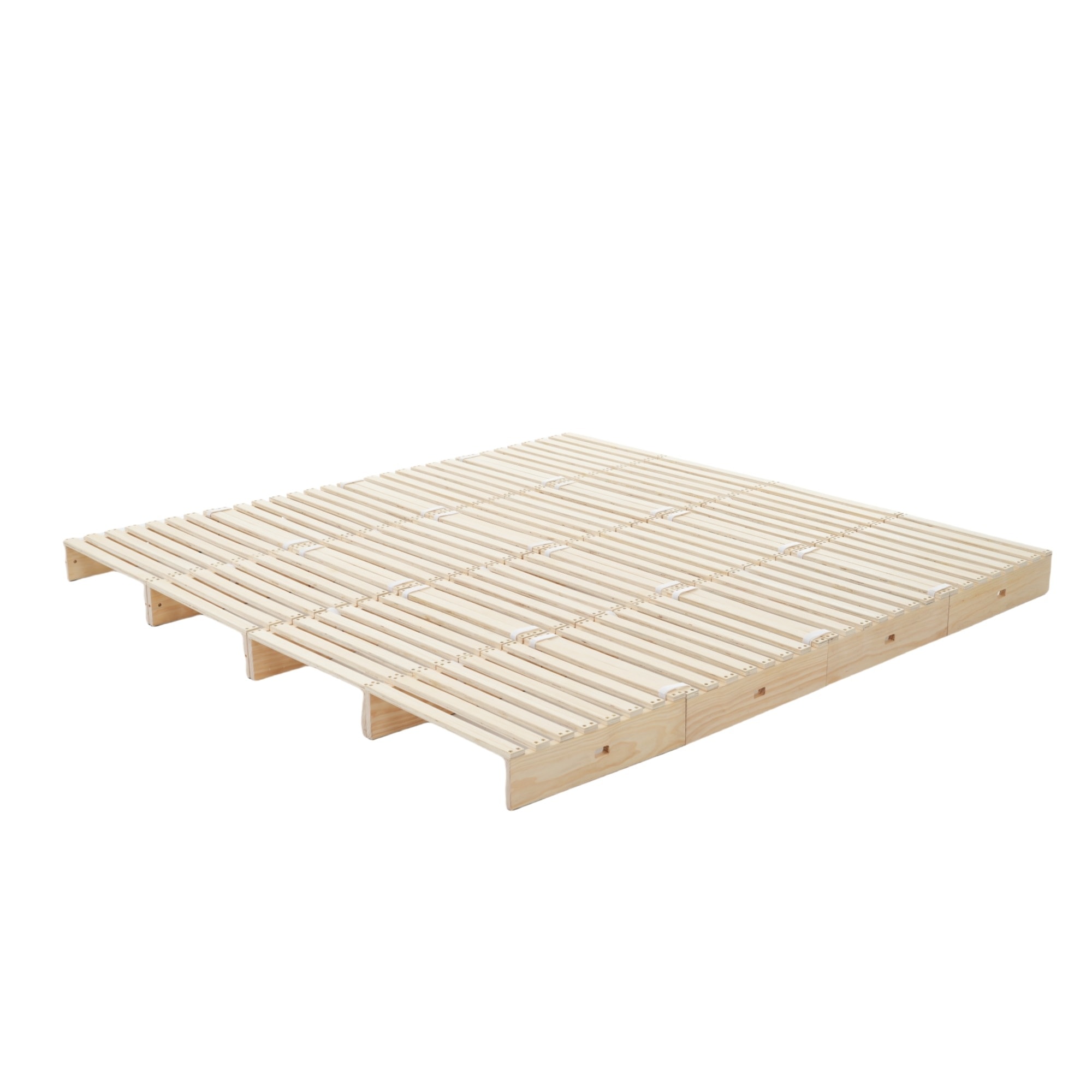 【大好評！最安値挑戦!】【国内即発送】【パレットベッド×16枚】パレットベッド 天然木 すのこベッド ローベッド 木製 おしゃれ　お掃除ロボット対応　分割 ベッドフレーム