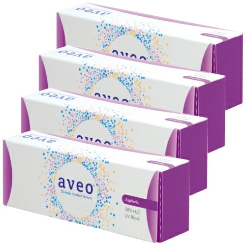 【4箱】アベオワンデー 30枚入り 4箱 コンタクトレンズ 1日使い捨て aveo 1day アヴェオワンデー アイミー