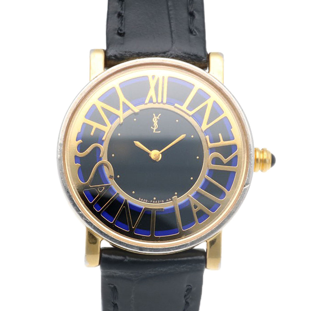 イヴ・サンローラン 腕時計 GP 5420-F41264Y クオーツ 1年保証 YVES SAINT LAURENT 中古