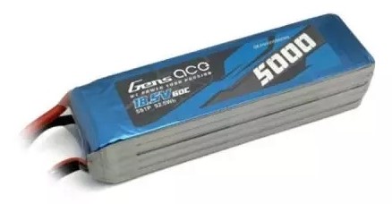京商 【再生産】ハイレートプレーン用バッテリー Gensace LiPo 5000(60C/18.5V/ソフトパック/XT60)【GAB2502】 ラジコンパーツ GAB2502 Gensace Li