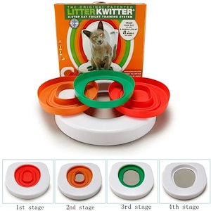 猫用トレーニングキット プラスチック製トイレ トイレボックス 子犬用トイレ マット ペットトレーニング製品