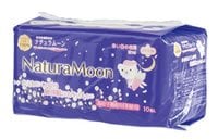 ナチュラムーン生理用ナプキン多い日の夜用 羽つき 10個入×６袋セット 4,616円