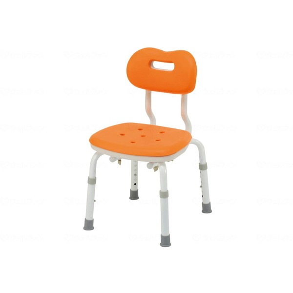 パナソニックエイジフリー シャワーチェア ユクリア コンパクト スツール背付N オレンジ PN-L41121D メーカー直送