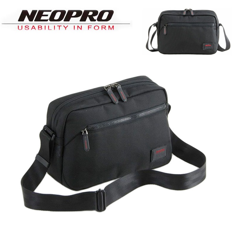 ショルダーバッグ メンズ レディース トラベル ブランド NEOPRO ネオプロ 2-112 ループハンドル キーハーネス 旅行 お出掛け お散歩 横型 軽量 エンドー鞄