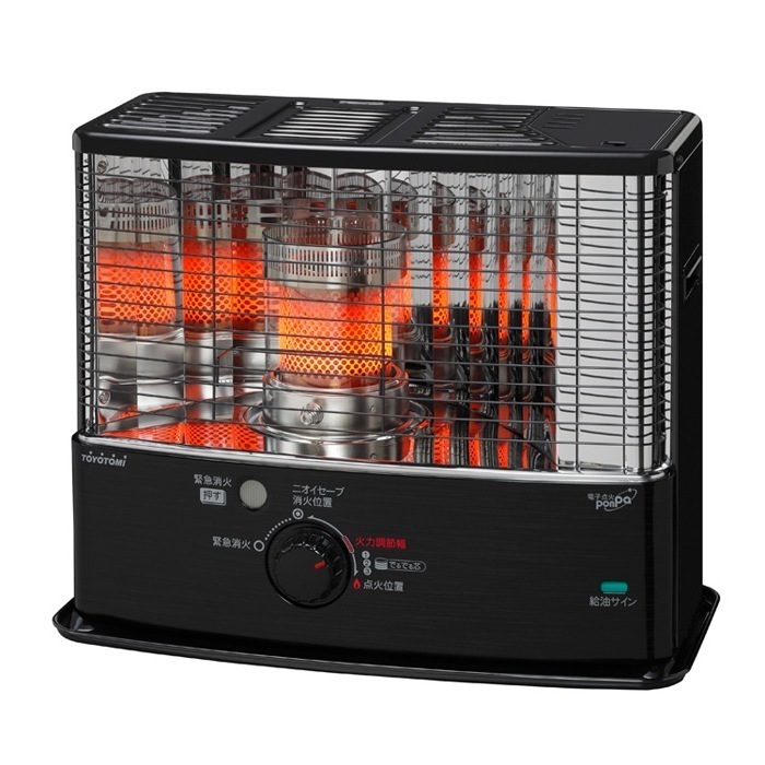 反射型石油ストーブ RS-W3024-B ブラック