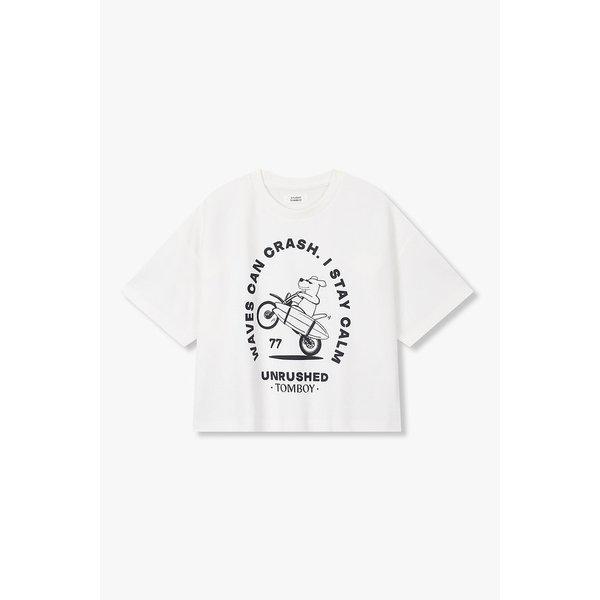 [再注文] キャラクタープリント半袖Tシャツ 9106222211101