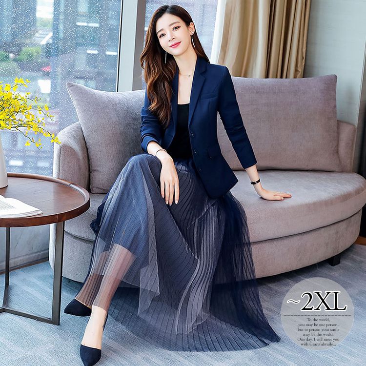 セットアップ レディース ジャケット ワンピース 襟付き 透け感 ボタン 清楚 上品 細見え お出かけ 卒業式 セレモニー ママスーツ 入学式 エレガント 卒園式 クール きれいめ 優雅/[eie0 8,309円