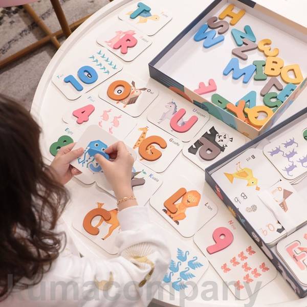 知育パズル 木製 英語パズル 数字パズル 知育玩具 アルファベット 厚紙 カード 木製玩具 面取り おもちゃ 男の子 女の子 知育おもちゃ 子供用 キッズ 6歳 5歳 4歳 おもちゃ 室内 誕生日 子 6,538円