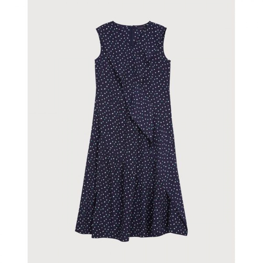 [オリビア・ローレン] オールオーバー柄ワンピース_vocoayM6126