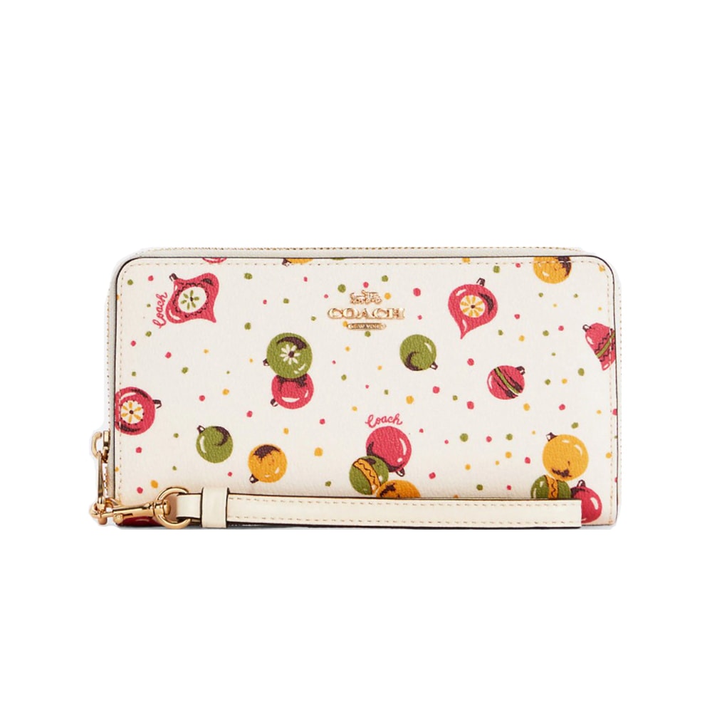 可愛い柄付き ストラップ付 長財布 マルチ財布 C7410