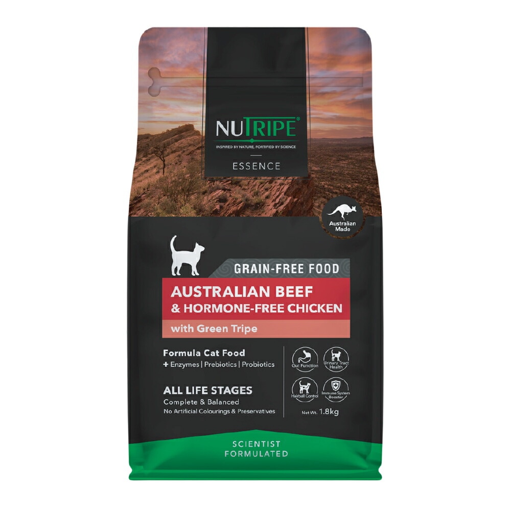 ニュートライプ　エッセンス　キャット　ビーフ＆チキンｗｉｔｈグリーントライプ　1.8kg(キャットフード)【正規品】 4,796円