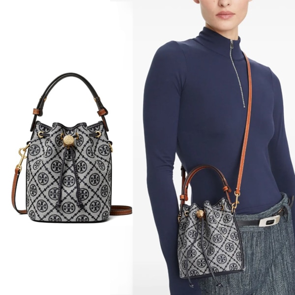 T Monogram Mini Bucket Bag 166415