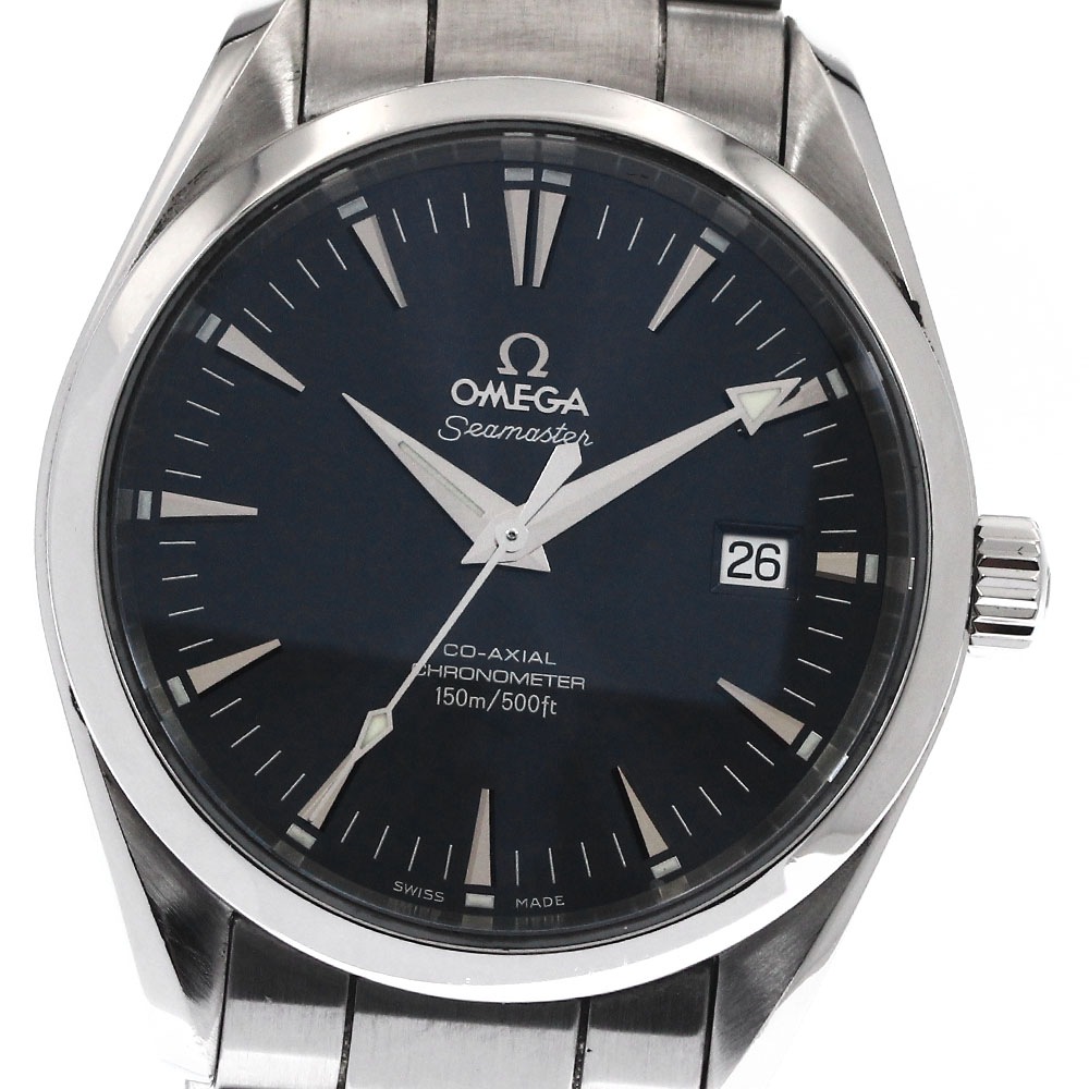 オメガ OMEGA 2503.80 シーマスター アクアテラ デイト 自動巻き メンズ 保証書付き_895549【中古】 206,650円