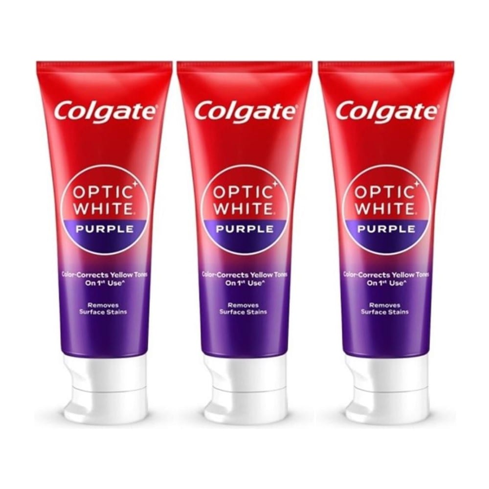 まとめ買いセット 歯磨きペースト オプティックホワイト Purple 100g x ３個 海外直送品