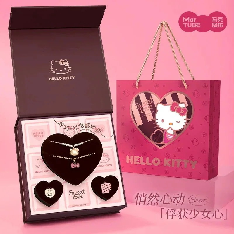 hellokittyアクセサリー誕生日プレゼントガールフレンドガールの親友へのクリスマスプレゼントプレゼントボックス1414