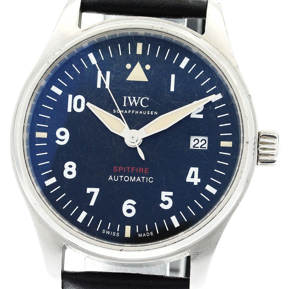 IWC SCHAFFHAUSEN IW326803 パイロットウォッチ スピットファイア デイト 自動巻き メンズ 箱・保証書付き_886584【中古】
