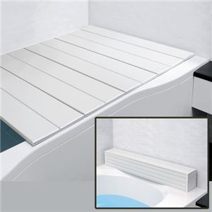 (6個セット) 風呂ふた 風呂フタ 70×100cm用 アイボリー 薄型 折りたたみ フラット形 コンパクト 裏面防滑加工 SGマーク認定