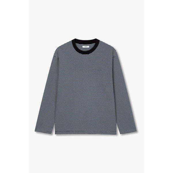 [MEN] トムボーイ ロゴ ストライプ 長袖Tシャツ 9156122113044