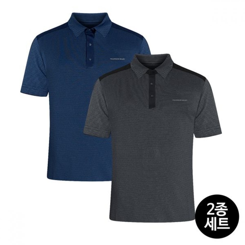 [マウンテンバレー] マウンテンバレー2点セットクールバランスカラー半袖TシャツMVT4272