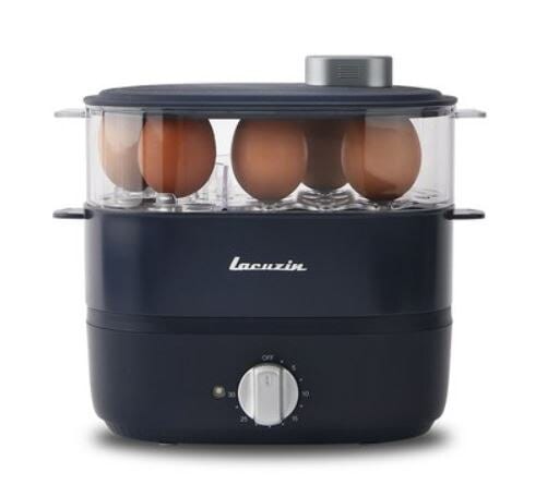 ラクジン 多用途 2段 電気 茶碗蒸し マルチクッカー フード スチーマー(LCZ060NY)