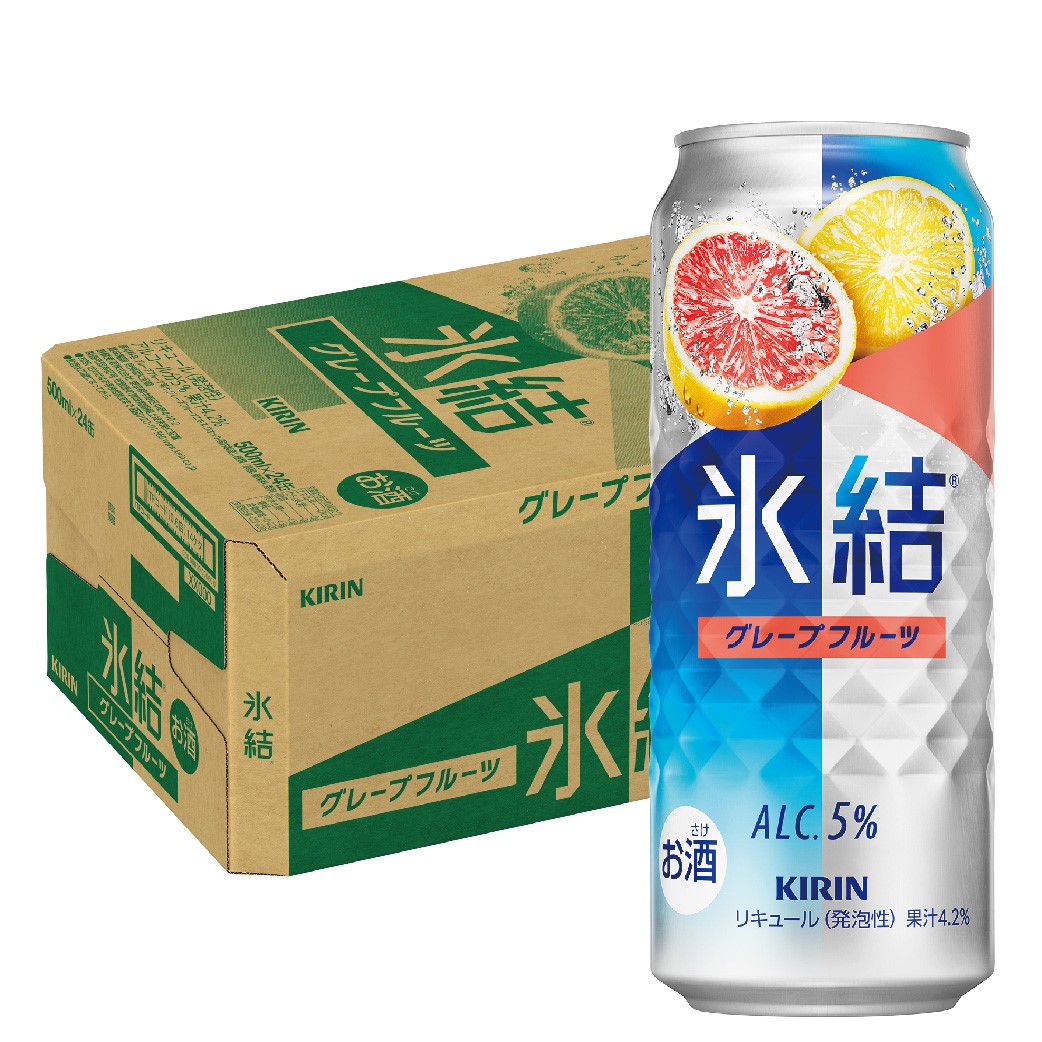 キリン 氷結 グレープフルーツ 500ml1ケース/24本 【ご注文は2ケースまで同梱可能です】