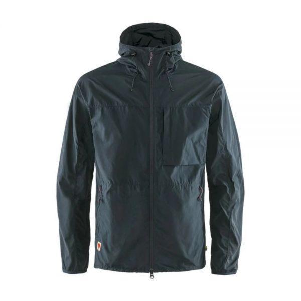 FJALLRAVEN 男性 ハイ コースト ウィンド ジャケット ネイビー (82606560) (HIGH COAST WIND JACKET)