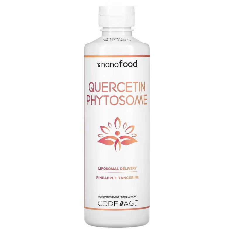 Codeage　ケルセチン フィトソームパイナップル タンジェリン15.22 fl oz (450 ml)