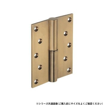 シロクマ 異形二管丁番（左） 102x102 仙徳 BB-102L