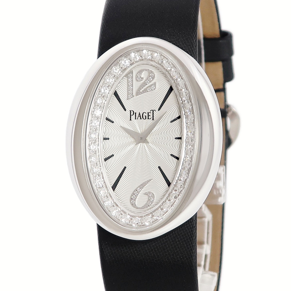 ライムライト マジックアワー G0A32099 クオーツ レディース K18WG無垢 純正ダイヤ ギヨシェ オーバル 3年保証