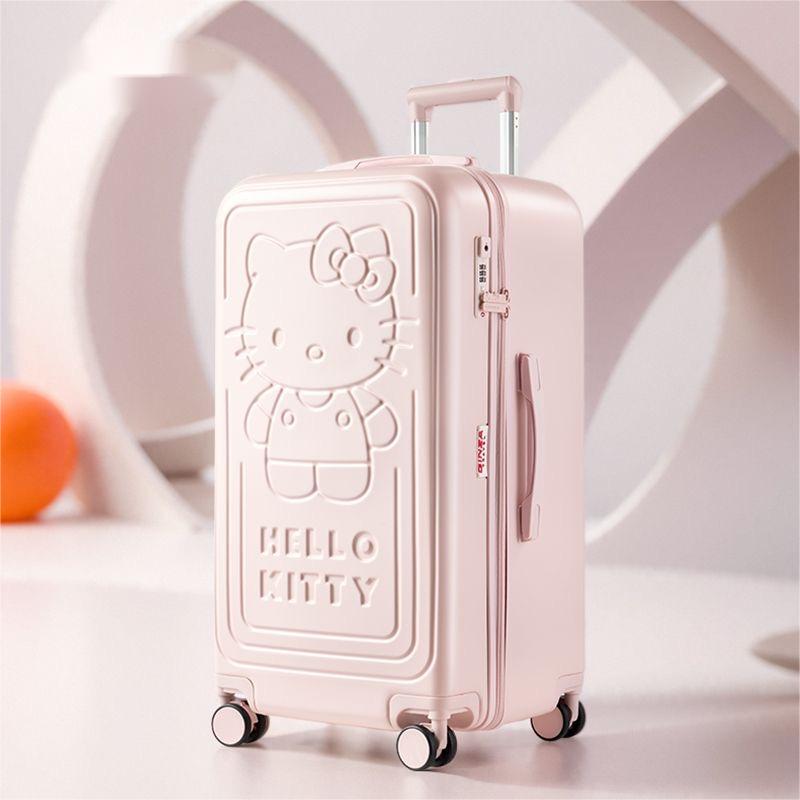 20inch 24inch 26inchかわいい ハローキティ 旅行出張 スーツケース キャリーケース 機内持込 ファスナー キャリーバッグ ジッパー 人気 静音 短距離旅行出張 360自由回転 ビジ