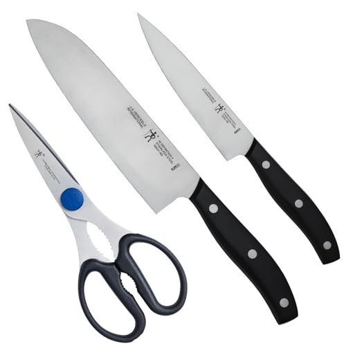 HENCKELS ヘンケルス 「 ディフィニション2 三徳包丁/ペティ/料理バサミ 3pcsセット 」 三徳 ステンレス ナイフ キッチン はさみ ギフト 食洗機対応 【日本正規販売品】 19560