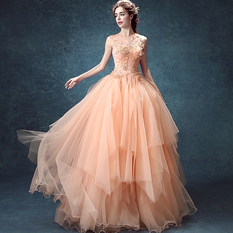 輝く高品質な 結婚式 ワンピース パーティドレス ロングドレス ウェディングドレス 1407 パーティーカラードレス オレンジ 舞台 Sale 春夏 19 写真 演奏会 発表会 その他 ワンピース ドレス サイズ ｓ Www Pulse Orange Cm