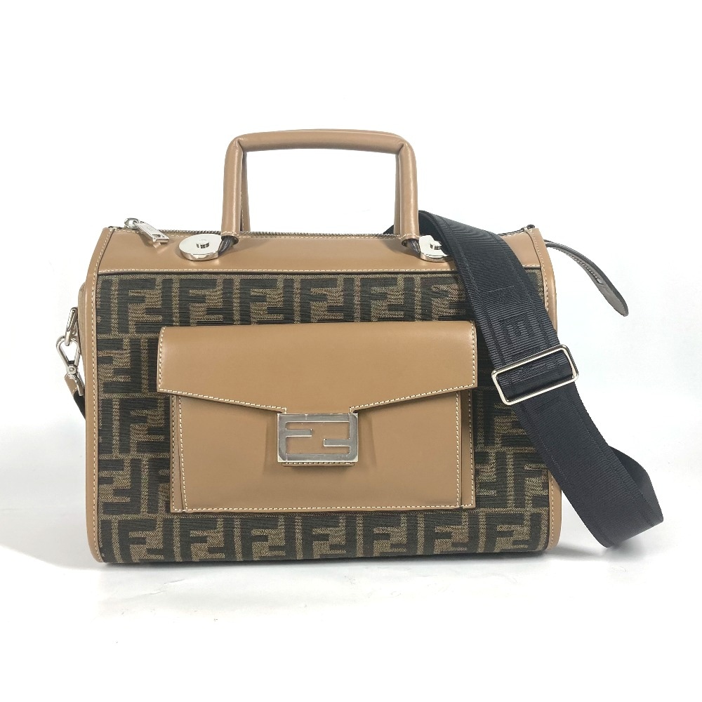 ハンドバッグ 7VA571 SOFT TRUNK ソフトランク ズッカ カバン 2WAYバッグ ドクターバッグ ショルダーバッグ 斜め掛け キャンバス/レザー ブラウン