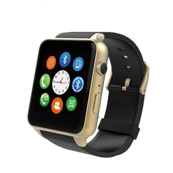 スマート ウォッチ Smart Watch GT88 Bluetooth接続 Android搭載 四角形 歩数/カロリー/防ゴールド