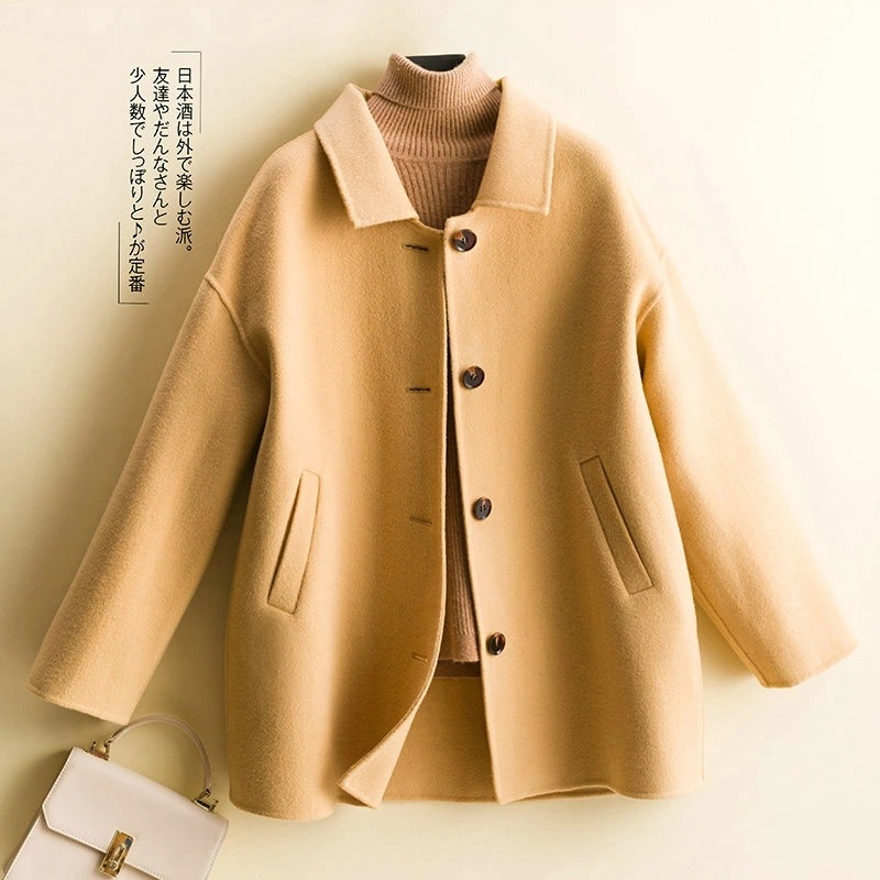 【激安開催！】ウール アウター ファッション ウィメンズ レディースコート ladies ショートジャケット アウター ミドル丈 カシミヤ コート 無地コート着痩せ 秋冬 シンプル おしゃれ カジュア 8,425円