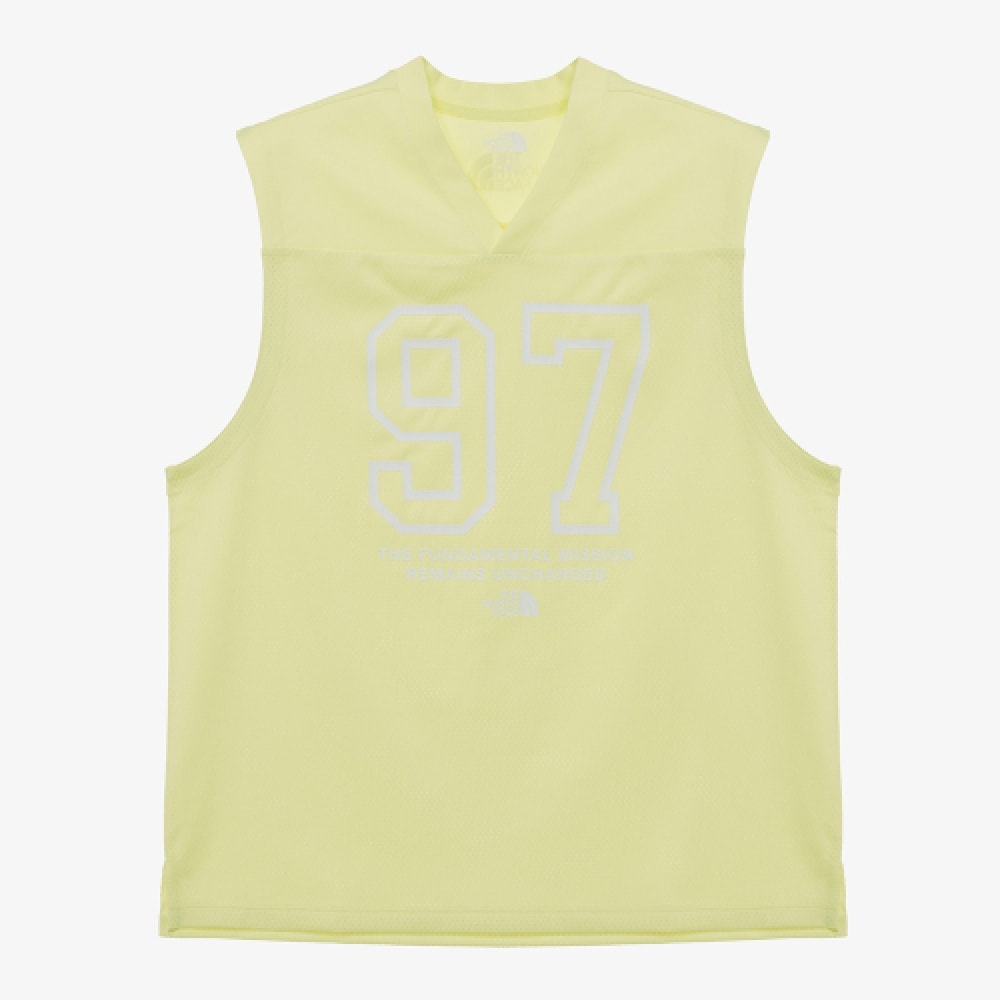 ザ・ノース・フェイス NT7VR02M ホワイトラベル 1997 メッシュスリーブレス _ライム