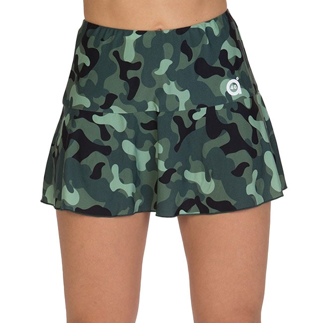 海外サイズ A40GRADOS レディース 迷彩柄 フォーティ スカート MFFORTY-グリーン(22y5mテニス)