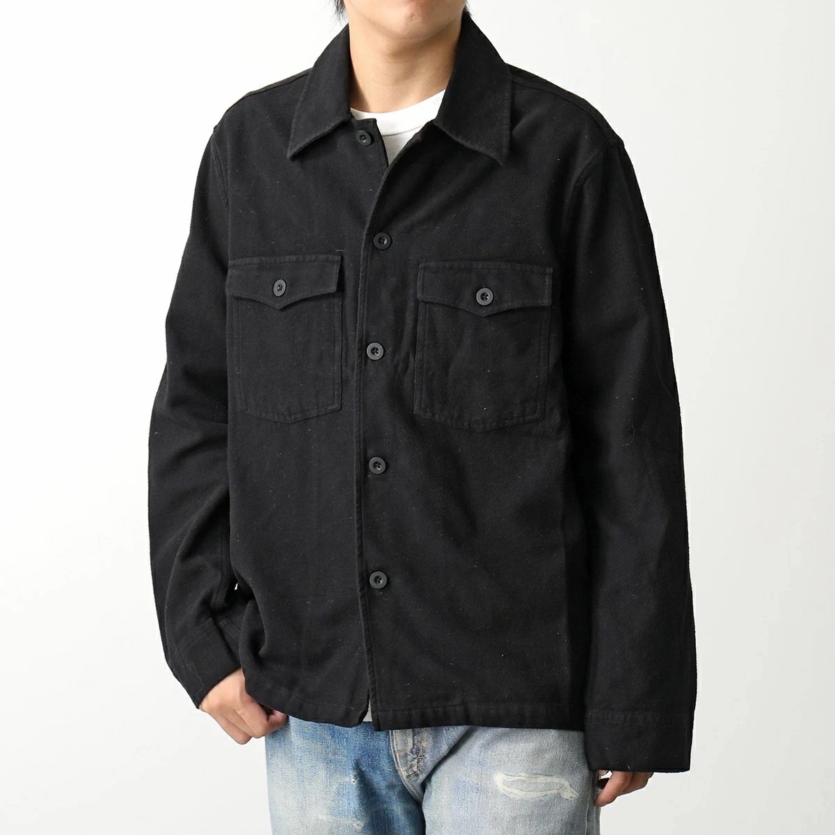 OUR LEGACY アワーレガシー シャツ ジャケット EVENING COACH JACKET イブニング コーチジャケット M4201EBBC メンズ 長袖 胸ポケット BLACK 38,197円