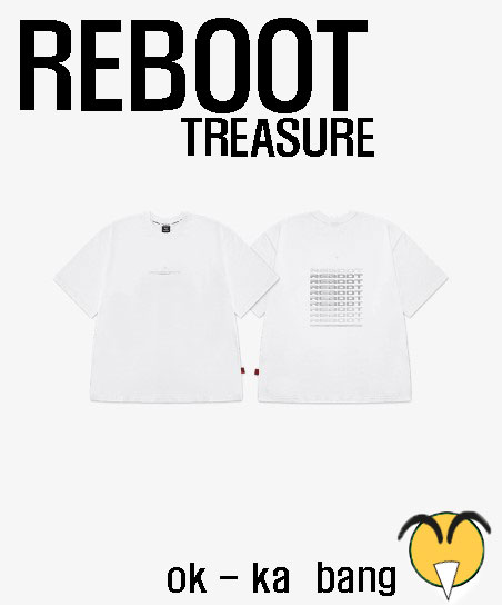 [REBOOT] TREASURE OVERFIT REFLECTIVE T-SHIRT_WHITE + Event