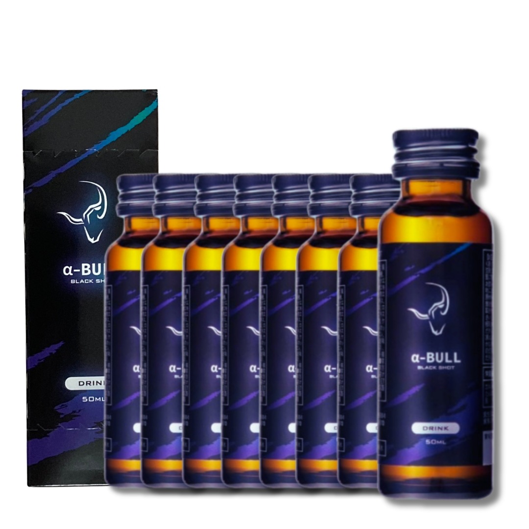 アルファブル ブラック ショット α-BULL BLACK SHOT 50ml シトルリン アルギニン イミダゾールジペプチド オットセイ 8本セット