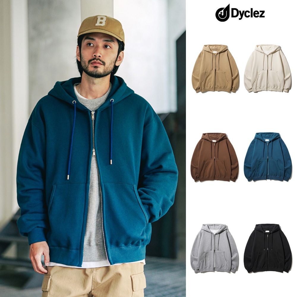 [DYCLEZ] Ready two way brushed hood zip-up