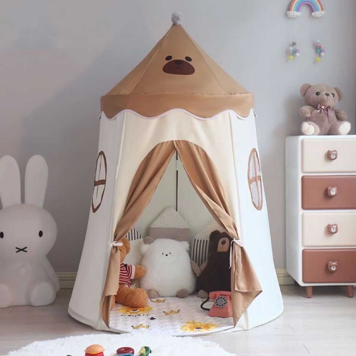 子供用テント屋内ホームゲームハウス男の子と女の子プリンセス城おもちゃの家小さな家ベビーパオ