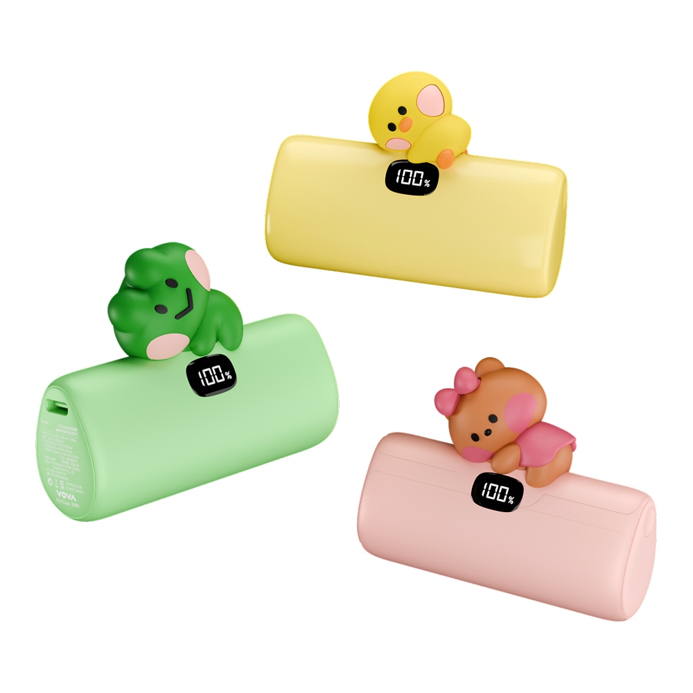 ラインフレンズ ミニニ ドッキング型 モバイルバッテリー (レニーニ/チョニーニ/サリーニ)