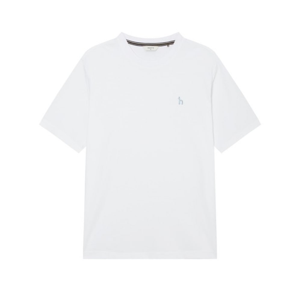 [ヘッジス] 24SS ホワイトソリッドショートスリーブ T シャツ HZTS4B501WT